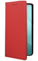 Кожен калъф тефтер и стойка Magnetic FLEXI Book Style за Xiaomi Redmi Note 10 Pro червен